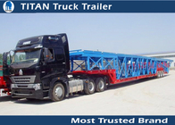 White , green , red Semi auto Transportation car trailer hauler Mechanical suspension supplier