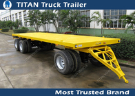 Single / double axles pintle hitch trailers with front board , agricultural trailers supplier