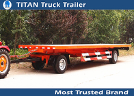 Single / double axles pintle hitch trailers with front board , agricultural trailers supplier