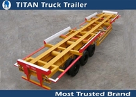 Efficient 45 Foot tri - axle 60 tons container trailer chassis for terminal port supplier