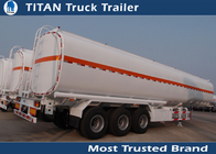 20000 - 60000 Liters Petrol Diesel Crude Oil tanker trailers 1 - 9 compartments supplier