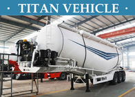 V Type Bulk Cement Tank Truck Trailer Pulverized Coal Ash Powder supplier