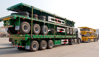 TITAN 50 ton Flatbed Truck Semi Trailers Long Vehicle Trailers 3 Axle supplier