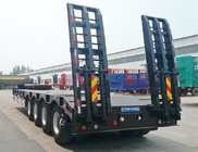 4 Axle 100 Ton Equipment Transport Lowbed Truck Trailer for Sale Price supplier