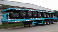 Titan Flatbed Semi trailer ,2axle 3axle flatbed semitrailer for 20ft 40ft container supplier