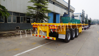 flat trailer for containers,tri-axle flatbed trailer factory,40 ft tri axle flatbed container semi trailer supplier