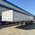 Tri Axle removable Flatbed Trailer with Side Wall for Loading 40 Ton Bulk Cargo for Sale supplier