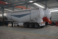 v type 3 axle 48~80tons cement tank trailer ,bulk cement trailer ，Aluminium cement trailer，Gesso bulk trailer supplier