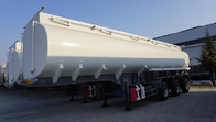 TITAN 4000L-6000L oil fuel tanker semi trailer , carbon steel and stainless steel tank trailers with Insulation layer supplier