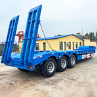 TITAN Low Bed Semi Trailer Lowbed Truck Trailer Low Loader Gooseneck Loyboy Trailer 3 Axle 60 Ton for Sale supplier
