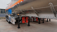 3 Axle Crude Oil Tanker Trailers 45000 Liters Fuel Tanker Semi Trailer Aluminum Alloy | TITAN VEHICLE supplier