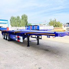 Triaxle Trailer  | 3 Axle 40 Ft Flatbed Semi Trailer Container Carrier Transport for Sale supplier