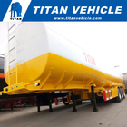 3 Axles 45000L carbon steel Fuel Tank Oil Tanker Gasoline Transport Trailer | TITAN VEHICLE supplier