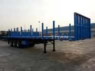 Tri axle 40ft flatdeck  flatbed trailer  with column - TITAN vehicle supplier