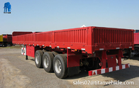 TITAN VEHICLE 3 axle Multi-function flatbed trailer with grill wall for sale supplier