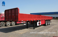 3 axle Multi-function flatbed trailer with  side wall  what price supplier