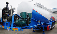 TITAN VEHICLE 3 axles 55CBM pneumatic dry bulk trailer to transport  bulk cement semi trailer supplier