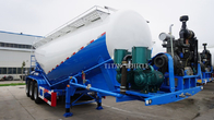 TITAN VEHICLE 40 ton Dry Bulk Cement Powder Tanker Semi Trailer With Engine for sale supplier