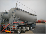TITAN VEHICLE4 axle bulk cement tank truck trailer bulk cement silo truck supplier