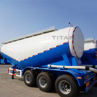TITAN vehicle 3 axle 55 ton 48cbm bulk material trailer cement silo for sale in india supplier
