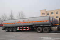 tri-axle oil transport tanker trailers with four company compartment tank trailer for sale supplier