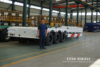 Low loader semi trailer  with 80 tons trailer to carry construction equipment for sale supplier
