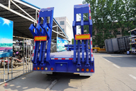 3 axle 60 tons/80 tons semi trailer low loader with excavator recess for sale supplier