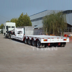 4 axles 100 ton 120 tonne hydraulic removable detachable goose neck lowboy low loaders trailer supplier