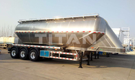 Aluminium alloy flour transporter flour tanker wheat flour trailer for sale supplier