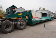 100 or 120 ton  detachable gooseneck front load lowbed trailer lowboys sale supplier
