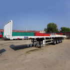 load and unload 20ft 40ft 4 axles container flatbed truck semi car trailers supplier