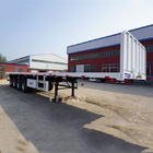 load and unload 20ft 40ft 4 axles container flatbed truck semi car trailers supplier