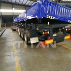 hydraulic tipper trailer TITAN high quality 3 axles side dump trailer for sale supplier