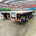 3 axle 40 ft flatbed trailer 40 ton flatbed container trailer for sale supplier