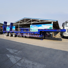 TITAN 3 axles excavator trailer low loader trailer lowbed trailer price for sale supplier