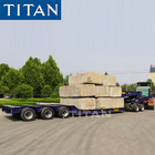 3 axles 80ton/100ton Transport Heavy Duty Machinery low bed semi trailer/lowbed trailer supplier