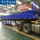 3 axle side dump trailer 50t 60 ton tipper trailer dump semi trailer supplier