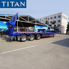 Heavy Tractor Semi Trailer 3 Axles 60 Ton Low Bed Trailer Lowbed Trailer supplier