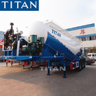 TITAN 3 axles 30CBM~40CBM Bulk transport  Aluminum dry powder  cement bulk trailer  cement silo trailer supplier