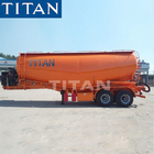 TITAN 2 axles 25CBM~30CBM  bulk cement trailer  Bulk transport  Aluminum dry powder  cement silo trailer supplier