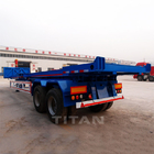 TITAN 40ft 3 axle container skeleton tipper trailer dump semi trailer supplier