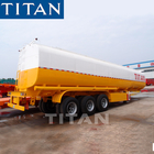 3 axles 42000/45000liter capacity fuel tanker Aluminum tank trailers supplier