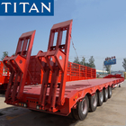 TITAN 5 axle lowbed semi-trailer low bed trailer with 100 Ton capacity supplier