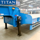TITAN 3 axles drop deck lowbed 60 Tons low bed/loader semi trailer for sale supplier