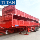 TITAN Flatbed Trailers With Dropside Wall General Cargo Trailer supplier