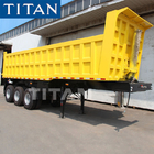 TITAN 3 Axles 35cbm Self Dumping Trailer 60 Tons Tipper Semi Trailer supplier