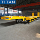TITAN 4 Axles 80/100/120 Tons Low Deck Trailer Normal Gooseneck Low Bed Trailer For Sale supplier