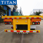 TITAN Tridem Axle 20/40FT Shipping Container Flatbed Trailer Prices supplier
