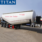 TITAN 3 axles cement bulker lime powder tanker truck semi trailer for sale supplier