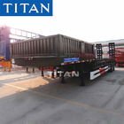 low load bed trailer truck with 2 axles gooseneck lowboy trailers supplier